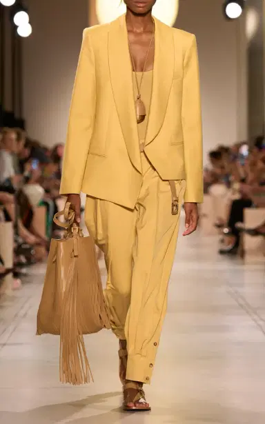 Michael Kors Collection Silk Gabardine Tapered Pants | Thumbnail 6 Michael Kors Collection Silk Gabardine Tapered Pants | Thumbnail 6