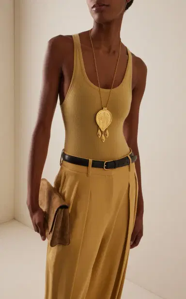 Michael Kors Collection Cashmere-Blend Bodysuit | Thumbnail 2 Michael Kors Collection Cashmere-Blend Bodysuit | Thumbnail 2