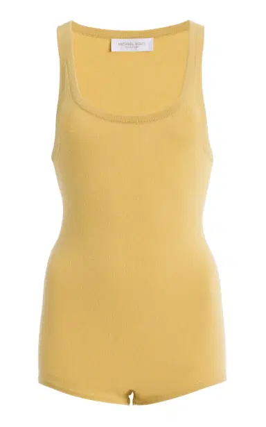 Michael Kors Collection Cashmere-Blend Bodysuit | Thumbnail 1 Michael Kors Collection Cashmere-Blend Bodysuit | Thumbnail 1