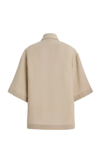 Michael Kors Collection Wool Crepe Shirt | Thumbnail 6 Michael Kors Collection Wool Crepe Shirt | Thumbnail 6