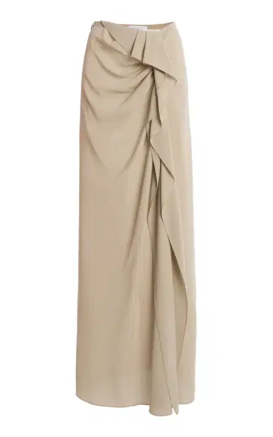 Michael Kors Collection Draped Wool Maxi Skirt | Thumbnail 1 Michael Kors Collection Draped Wool Maxi Skirt | Thumbnail 1