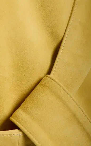 Simkhai Enola Lambskin-Cotton Suede Trench Coat | Thumbnail 6 Simkhai Enola Lambskin-Cotton Suede Trench Coat | Thumbnail 6