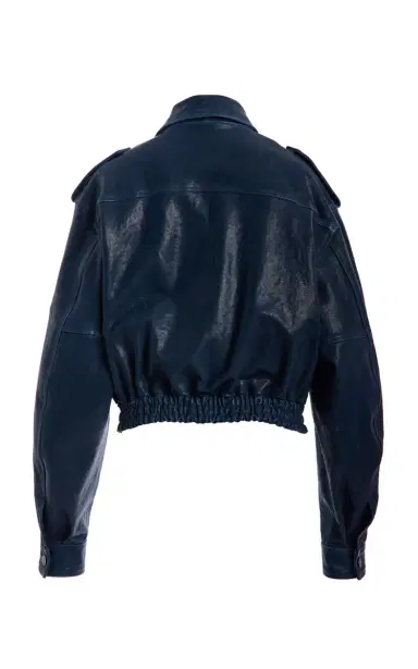 Simkhai Roland Leather Cropped Jacket | Thumbnail 6 Simkhai Roland Leather Cropped Jacket | Thumbnail 6
