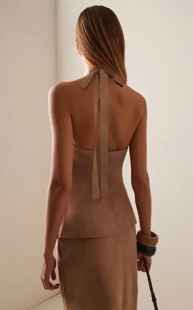 Simkhai Griffin Suede Halter Top | Thumbnail 9 Simkhai Griffin Suede Halter Top | Thumbnail 9