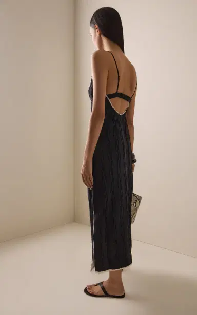 SIMKHAI Leah Cotton-Blend Midi Dress | Thumbnail 4 SIMKHAI Leah Cotton-Blend Midi Dress | Thumbnail 4