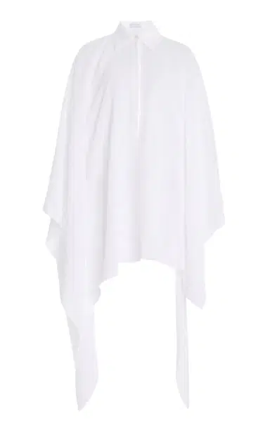 Michael Kors Collection Asymmetric Linen Crepe Caftan | Thumbnail 1 Michael Kors Collection Asymmetric Linen Crepe Caftan | Thumbnail 1