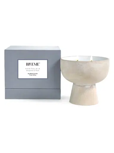 Blueme Nostalgia Bergamot & Musk Ceramic Candle Giant | Thumbnail 4 Blueme Nostalgia Bergamot & Musk Ceramic Candle Giant | Thumbnail 4