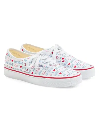 Valentino Garavani and Vans Women's Low-Top Sneakers - White Rouge Pur | Thumbnail 2 Valentino Garavani and Vans Women's Low-Top Sneakers - White Rouge Pur | Thumbnail 2