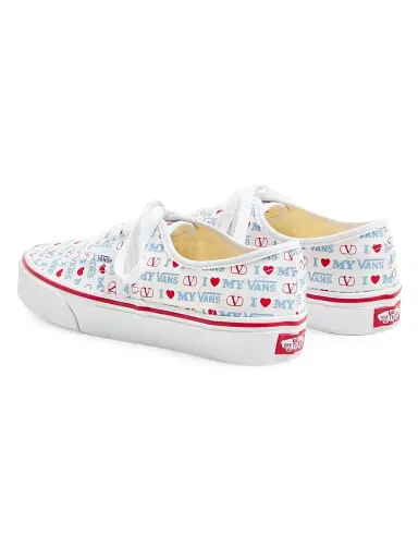 Valentino Garavani and Vans Women's Low-Top Sneakers - White Rouge Pur | Thumbnail 3 Valentino Garavani and Vans Women's Low-Top Sneakers - White Rouge Pur | Thumbnail 3