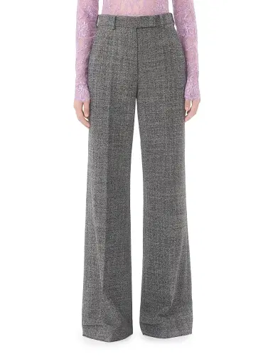 Valentino Garavani Women's Wool Mouliné Pants | Thumbnail 2 Valentino Garavani Women's Wool Mouliné Pants | Thumbnail 2