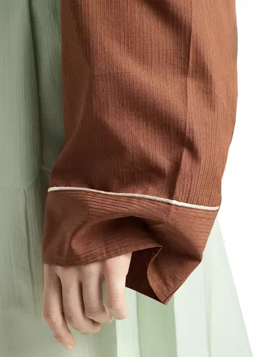 Prada Women's Cotton Shirt - Brown | Thumbnail 4 Prada Women's Cotton Shirt - Brown | Thumbnail 4