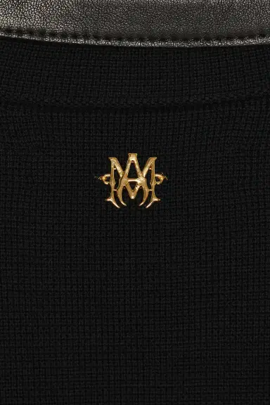 Amiri Leather Patch MA Cardigan | Thumbnail 5 Amiri Leather Patch MA Cardigan | Thumbnail 5