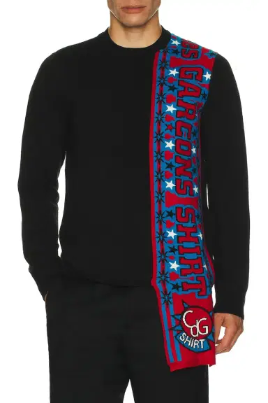 Comme des Garçons SHIRT Intarsia Pullover Sweater | Thumbnail 3 Comme des Garçons SHIRT Intarsia Pullover Sweater | Thumbnail 3