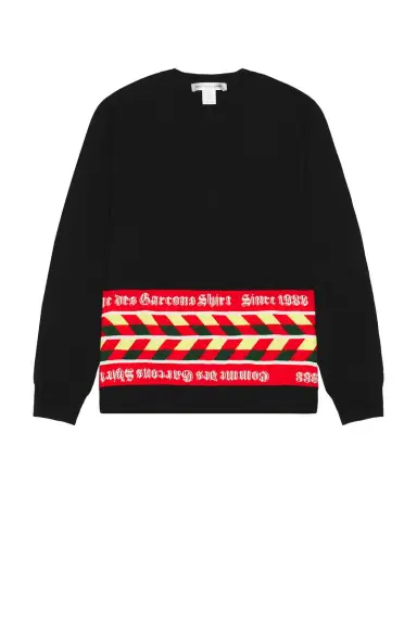 Comme des Garçons SHIRT Intarsia Pullover Sweater | Thumbnail 1 Comme des Garçons SHIRT Intarsia Pullover Sweater | Thumbnail 1
