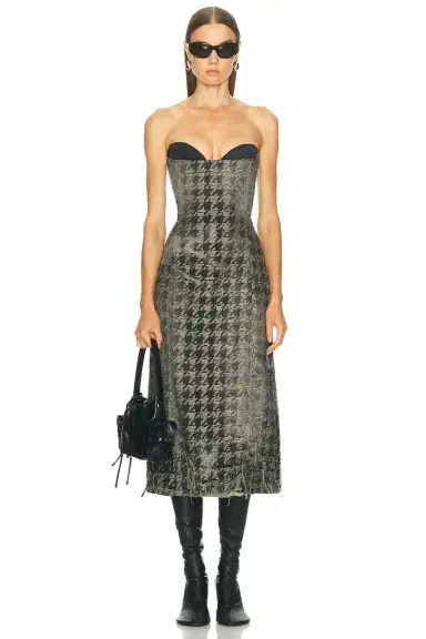 Diesel Strapless Midi Dress | Thumbnail 1 Diesel Strapless Midi Dress | Thumbnail 1