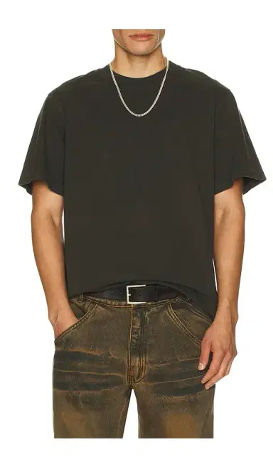 AGOLDE Asha Mock Neck Tee | Thumbnail 1 AGOLDE Asha Mock Neck Tee | Thumbnail 1