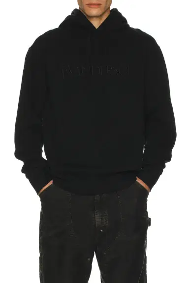 JW Anderson Logo Embroidery Hoodie | Thumbnail 4 JW Anderson Logo Embroidery Hoodie | Thumbnail 4