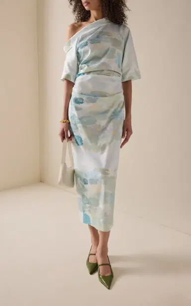 BERNADETTE Bowery Cotton-Blend Midi Dress | Thumbnail 3 BERNADETTE Bowery Cotton-Blend Midi Dress | Thumbnail 3