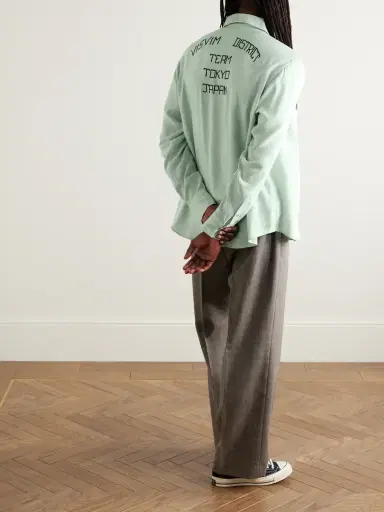 Visvim Four Corners Logo-Embroidered Canvas Western Shirt - Men | Thumbnail 2 Visvim Four Corners Logo-Embroidered Canvas Western Shirt - Men | Thumbnail 2