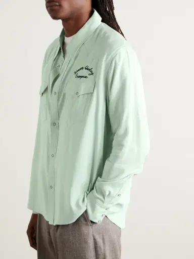 Visvim Four Corners Logo-Embroidered Canvas Western Shirt - Men | Thumbnail 3 Visvim Four Corners Logo-Embroidered Canvas Western Shirt - Men | Thumbnail 3