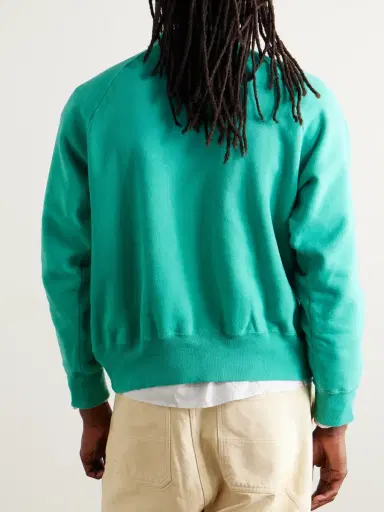 A.PRESSE Vintage Cotton-Jersey Sweatshirt - Men | Thumbnail 4 A.PRESSE Vintage Cotton-Jersey Sweatshirt - Men | Thumbnail 4