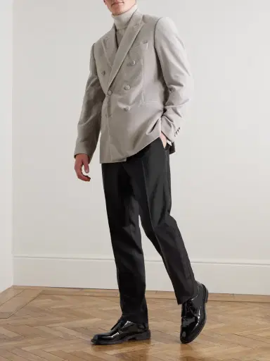 MR P. Slim-Fit Twill-Trimmed Wool Tuxedo Trousers - Men | Thumbnail 2 MR P. Slim-Fit Twill-Trimmed Wool Tuxedo Trousers - Men | Thumbnail 2