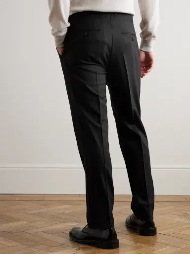MR P. Slim-Fit Twill-Trimmed Wool Tuxedo Trousers - Men | Thumbnail 4 MR P. Slim-Fit Twill-Trimmed Wool Tuxedo Trousers - Men | Thumbnail 4