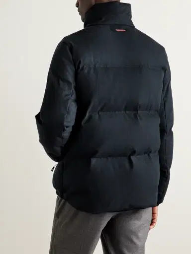 Sease Tribeca Quilted Herringbone Cotton and Cashmere-Blend Down Jacket - Men | Thumbnail 4 Sease Tribeca Quilted Herringbone Cotton and Cashmere-Blend Down Jacket - Men | Thumbnail 4