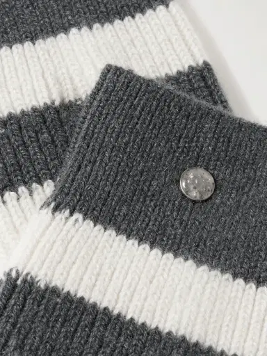 God’s True Cashmere Shadow Sunstone-Embellished Striped Ribbed Cashmere-Blend Socks - Men | Thumbnail 2 God’s True Cashmere Shadow Sunstone-Embellished Striped Ribbed Cashmere-Blend Socks - Men | Thumbnail 2