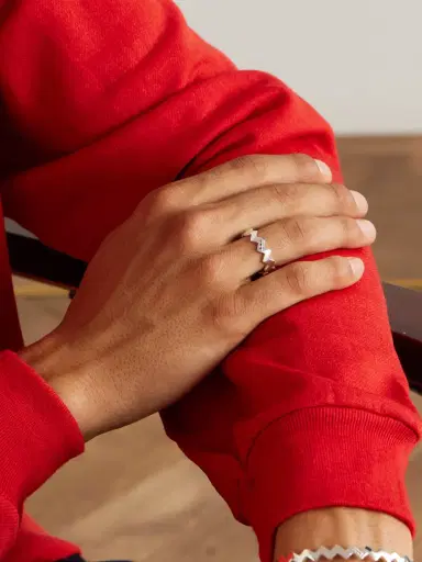 Mikia Snake Sterling Silver Diamond Ring - Men | Thumbnail 2 Mikia Snake Sterling Silver Diamond Ring - Men | Thumbnail 2