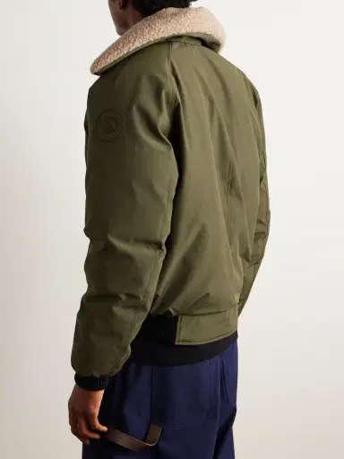 Canada Goose Chilliwack Recycled Wool-Blend Fleece and Shell Down Bomber Jacket - Men | Thumbnail 3 Canada Goose Chilliwack Recycled Wool-Blend Fleece and Shell Down Bomber Jacket - Men | Thumbnail 3