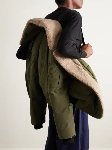 Canada Goose Chilliwack Recycled Wool-Blend Fleece and Shell Down Bomber Jacket - Men | Thumbnail 6 Canada Goose Chilliwack Recycled Wool-Blend Fleece and Shell Down Bomber Jacket - Men | Thumbnail 6
