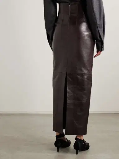 Khaite Loxley Leather Maxi Skirt | Thumbnail 4 Khaite Loxley Leather Maxi Skirt | Thumbnail 4