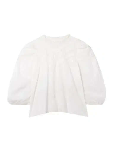 DÔEN Adelphine Crochet-trimmed Pintucked Organic Cotton-voile Blouse | Thumbnail 1 DÔEN Adelphine Crochet-trimmed Pintucked Organic Cotton-voile Blouse | Thumbnail 1