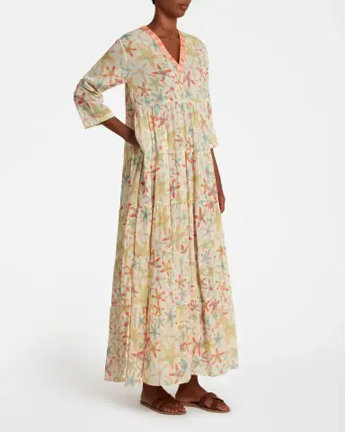 Emporio Sirenuse Alba Caftan In Sea Stars | Thumbnail 3 Emporio Sirenuse Alba Caftan In Sea Stars | Thumbnail 3