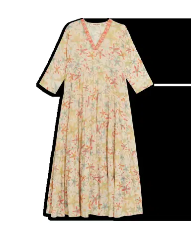 Emporio Sirenuse Alba Caftan In Sea Stars | Thumbnail 1 Emporio Sirenuse Alba Caftan In Sea Stars | Thumbnail 1