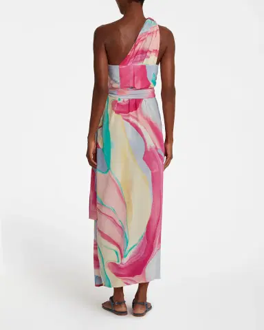 Emporio Sirenuse Augusta Dress in Orchidea Silk | Thumbnail 4 Emporio Sirenuse Augusta Dress in Orchidea Silk | Thumbnail 4
