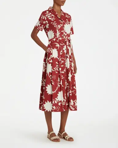 Emporio Sirenuse Claudia Dress in Flower Screen Print | Thumbnail 5 Emporio Sirenuse Claudia Dress in Flower Screen Print | Thumbnail 5