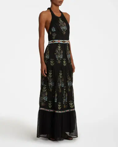 Emporio Sirenuse Clelia Dress with Agra Embroidery | Thumbnail 4 Emporio Sirenuse Clelia Dress with Agra Embroidery | Thumbnail 4