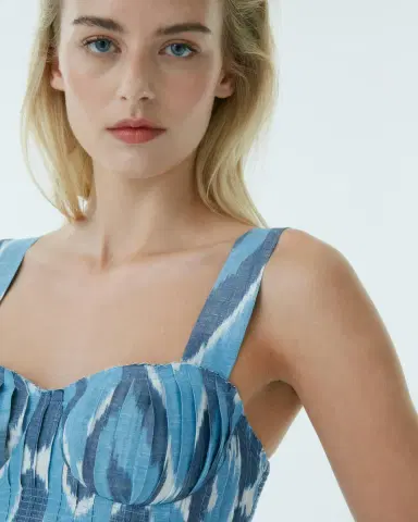 Emporio Sirenuse Dalia Top in Diamond Ikat | Thumbnail 2 Emporio Sirenuse Dalia Top in Diamond Ikat | Thumbnail 2