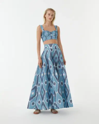 Emporio Sirenuse Dalia Top in Diamond Ikat | Thumbnail 3 Emporio Sirenuse Dalia Top in Diamond Ikat | Thumbnail 3