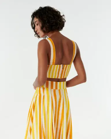 Emporio Sirenuse Dalia Top in Ikat Stripes | Thumbnail 4 Emporio Sirenuse Dalia Top in Ikat Stripes | Thumbnail 4