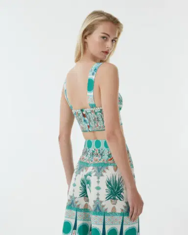 Emporio Sirenuse Dalia Top in Tribal Botanic Print | Thumbnail 4 Emporio Sirenuse Dalia Top in Tribal Botanic Print | Thumbnail 4