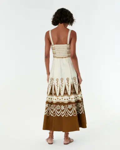 Emporio Sirenuse Elida Dress with Alabama Embroidery | Thumbnail 3 Emporio Sirenuse Elida Dress with Alabama Embroidery | Thumbnail 3