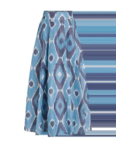 Emporio Sirenuse Flaminia Skirt in Diamond Ikat | Thumbnail 6 Emporio Sirenuse Flaminia Skirt in Diamond Ikat | Thumbnail 6