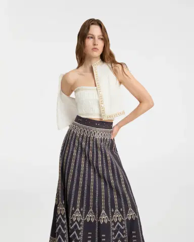Emporio Sirenuse Flavia Top with Calliope Embroidery | Thumbnail 8 Emporio Sirenuse Flavia Top with Calliope Embroidery | Thumbnail 8