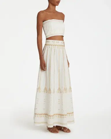 Emporio Sirenuse Flavia Top with Calliope Embroidery | Thumbnail 3 Emporio Sirenuse Flavia Top with Calliope Embroidery | Thumbnail 3