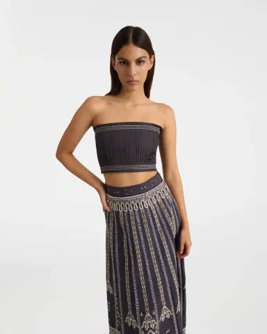 Emporio Sirenuse Flavia Top with Calliope Embroidery | Thumbnail 5 Emporio Sirenuse Flavia Top with Calliope Embroidery | Thumbnail 5