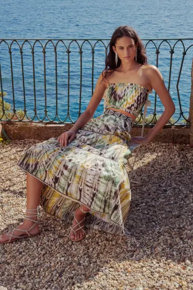 Emporio Sirenuse Flavia Top With Tie Dye Embroidery | Thumbnail 12 Emporio Sirenuse Flavia Top With Tie Dye Embroidery | Thumbnail 12
