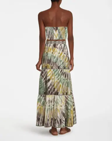 Emporio Sirenuse Flavia Top With Tie Dye Embroidery | Thumbnail 4 Emporio Sirenuse Flavia Top With Tie Dye Embroidery | Thumbnail 4